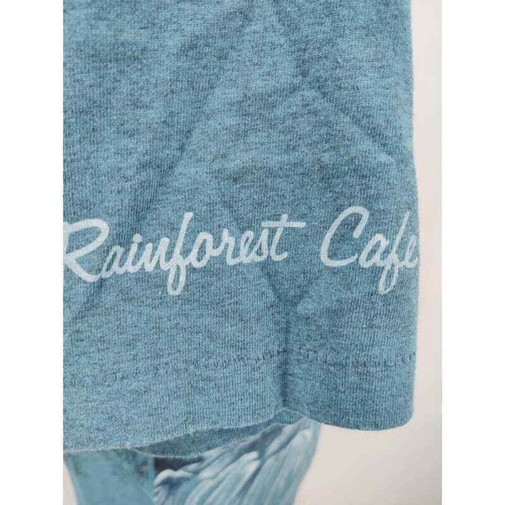 Vintage Made In the U.S.A Blue rain forest Cafe graphic & Embroidered tee small - Picture 3 of 5